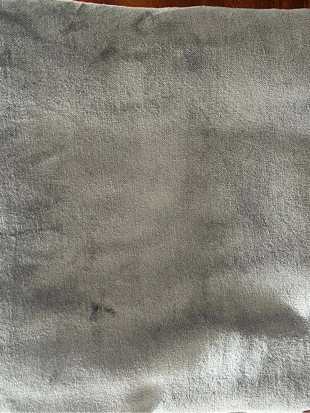 Quince Cotton Velvet Blackout Curtain Panel in Slate 48x96